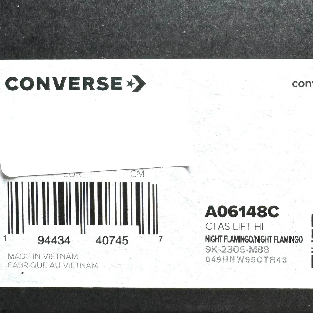 Converse Ctas Lift Counter Climate Platform Hi Sneaker Women Pink Canvas A06148C